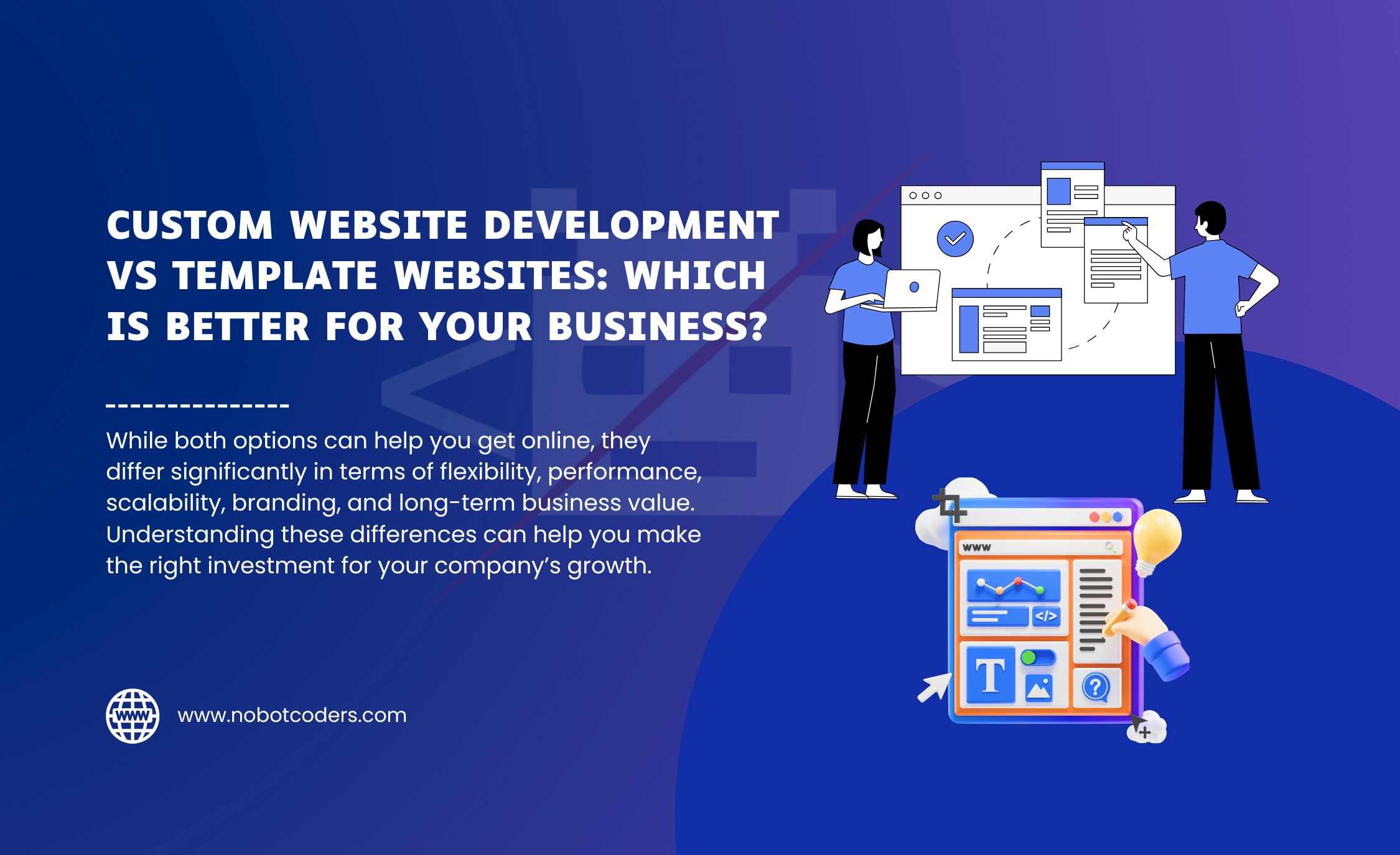 Custom Website Development Vs Template Website